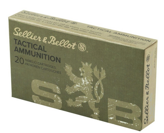 SELLIER AND BELLOT RIFLE 762NATO 147 GRAIN FULL METAL JACKET 20 ROUND BOX