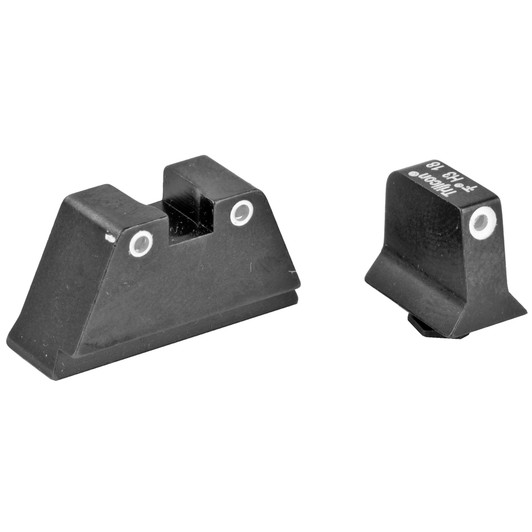 TRIJICON BRIGHT & TOUGH SIGHT SUPPRESSOR HEIGHT GREEN FRONT WITH YELLOW REAR GLOCK STANDARD FRAME - BLACK