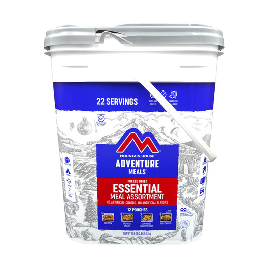 MOUNTAIN HOUSE EMERGENCY ESSENTIAL ASSORTMENT BUCKET