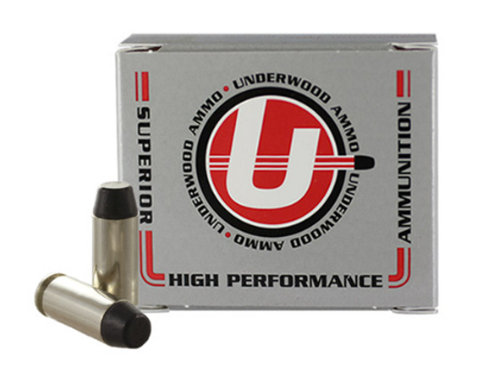 UNDERWOOD AMMO 10MM AUTO 220 GRAIN HARD CAST FLAT NOSE