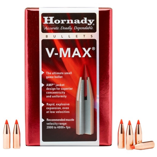 HORNADY V-MAX 243 WINCHESTER 6MM 58 GR 100 ROUND BOX