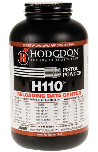 HODGDON H110 SMOKELESS PISTOL & SHOTGUN POWDER - 1 LB HODGDON H110 SMOKELESS PISTOL & SHOTGUN POWDER - 1 LB