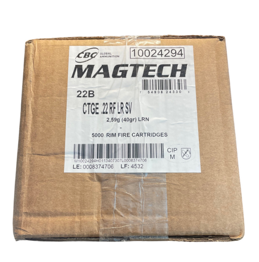MAGTECH RIMFIRE 22LR 40 GRAIN STANDARD VELOCITY LEAD ROUND NOSE 5000 ROUND CASE