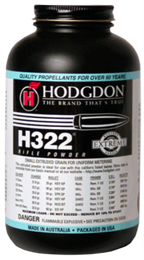HODGDON H322 RIFLE POWDER 1LB