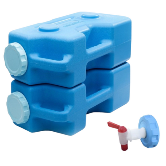 SAGAN LIFE EMERGENCY DRINKING WATER STORAGE CONTAINERS - 2 BRICKS & SPIGOT