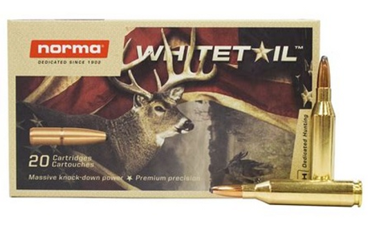 NORMA 243 WIN 100GR PSP WHITETAIL AMMUNITION - 20 ROUND BOX