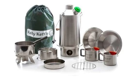 KELLY KETTLE BASE CAMP KETTLE & KIT - (54 FL OZ.) - STAINLESS STEEL