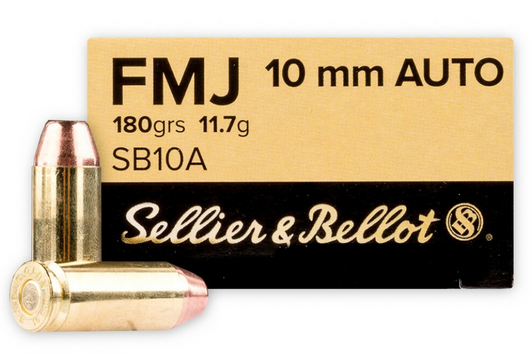 SELLIER & BELLOT 10MM AUTO 180 GRAIN FMJ 1000 ROUNDS