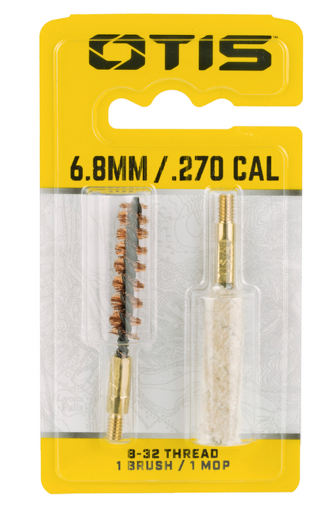 OTIS TECHNOLOGY BRUSH AND MOP COMBO PACK FOR 6.8MM/270 CALIBER