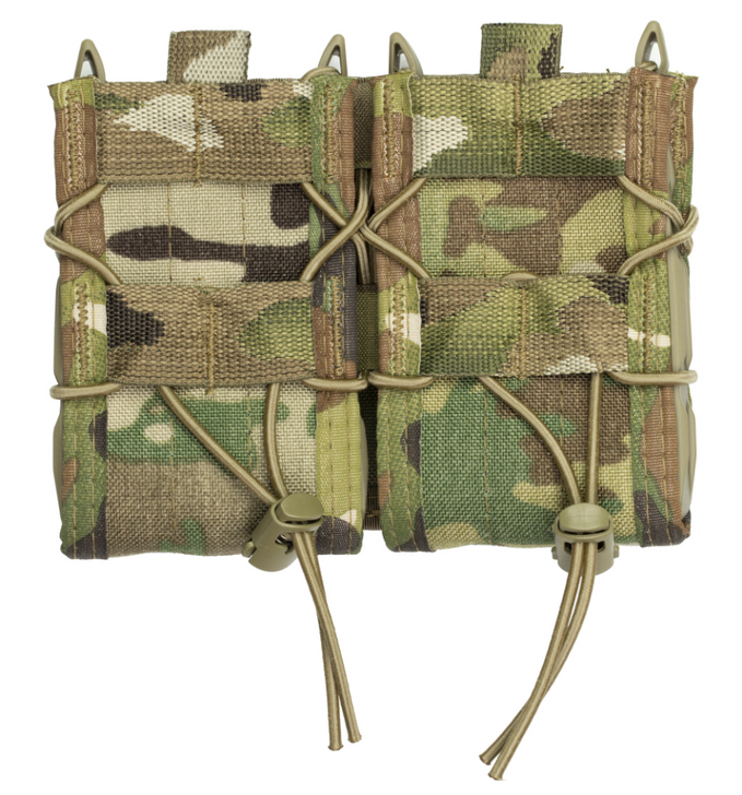 HIGH SPEED GEAR DOUBLE RIFLE TACO DUAL MAGAZINE POUCH FITS MOLLE - MULTICAM