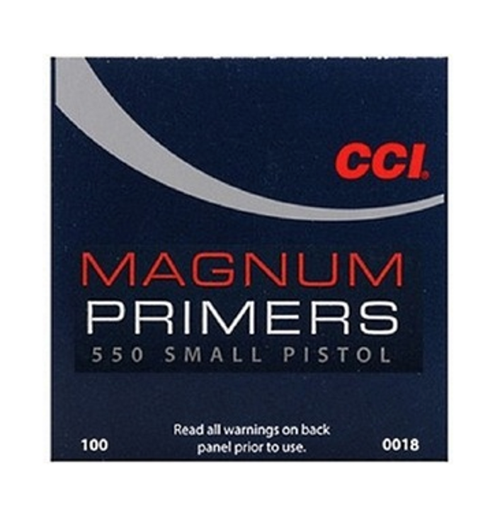 CCI #550 MAGNUM PRIMERS SMALL PISTOL - 100 PACK