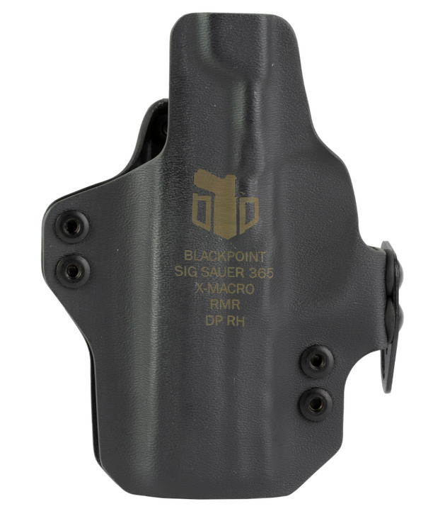 BLACKPOINT TACTICAL DUAL POINT IWB HOLSTER FITS SIG P365 X-MACRO RH KYDEX COSTRUCTION - BLACK