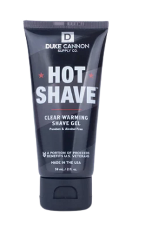 DUKE CANNON HOT SHAVE CLEAR WARMING SHAVE GEL TRAVEL SIZE