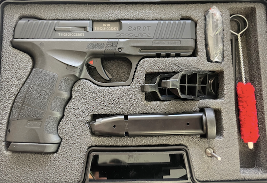 SARSILMAZ SAR9T 9MM PISTOL 10 ROUND BLACK - PREOWNED