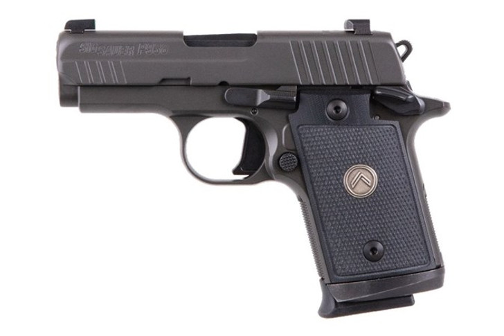 SIG SAUER P938 LEGION 9MM PISTOL 7 ROUND 2 MAGAZINES - SHARK GREY - PREOWNED