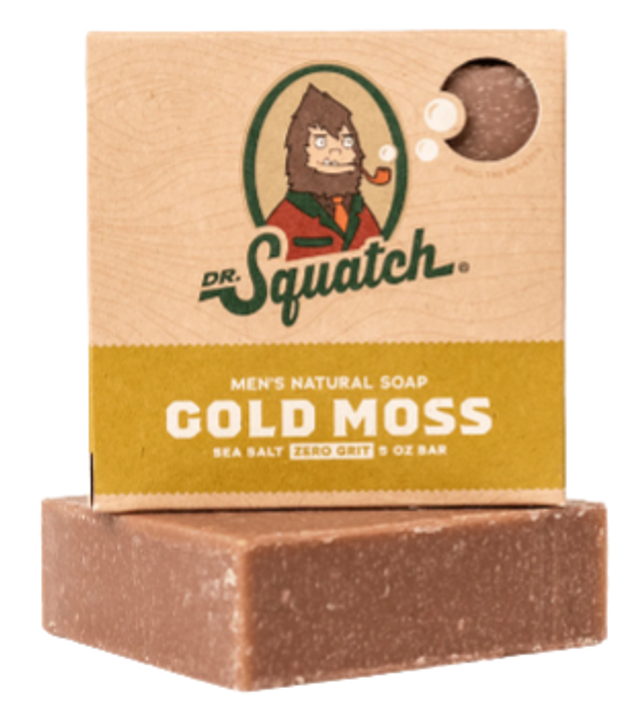 DR SQUATCH GOLD MOSS BAR SOAP