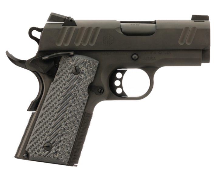 ALPHA FOXTROT AF1911-S 45ACP 3.25'' BARREL DLC POLISHED 8 ROUNDS - BLACK