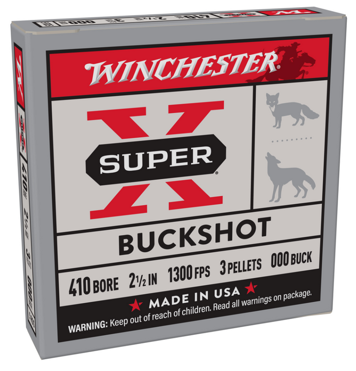 WINCHESTER 410 GAUGE AMMUNITION 2.5'' 5 ROUND BOX