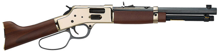 HENRY REPEATING ARMS H006GML MARE'S LEG SIDE GATE 44 MAG/44SPECIAL 5+1 ROUNDS 12.90" BLUED OCTAGON BARREL - POLISH HARDENED BRASS RECEIVER/AMERICAN WALNUT FURNITURE