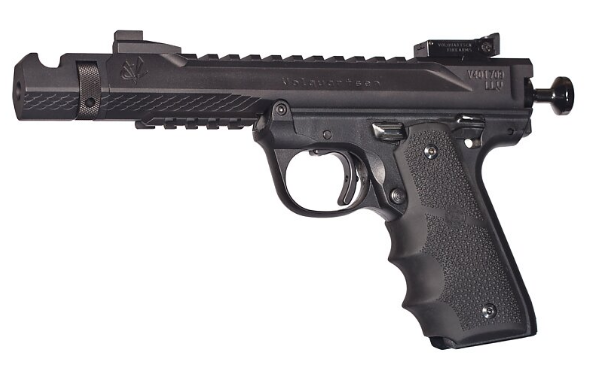 VOLQUARTSEN BLACK MAMBA 22LR PISTOL 4.5'' TARGET SIGHTS SINGLE PORT COMP BLACK ANODIZED