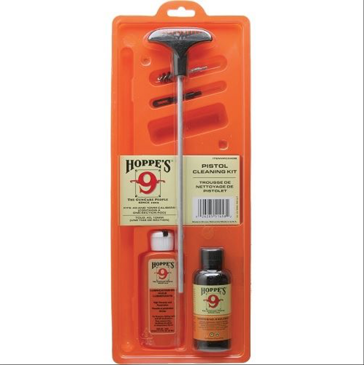 HOPPE'S 9 PISTOL CLEANING KIT .22 TO .50 CALIBER