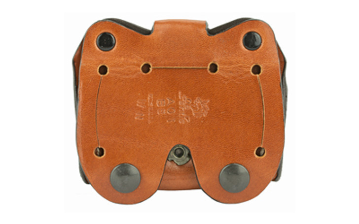 DESANTIS GUNHIDE DOUBLE MAGAZINE POUCH SINGLE STACK 380 AMBI - TAN LEATHER