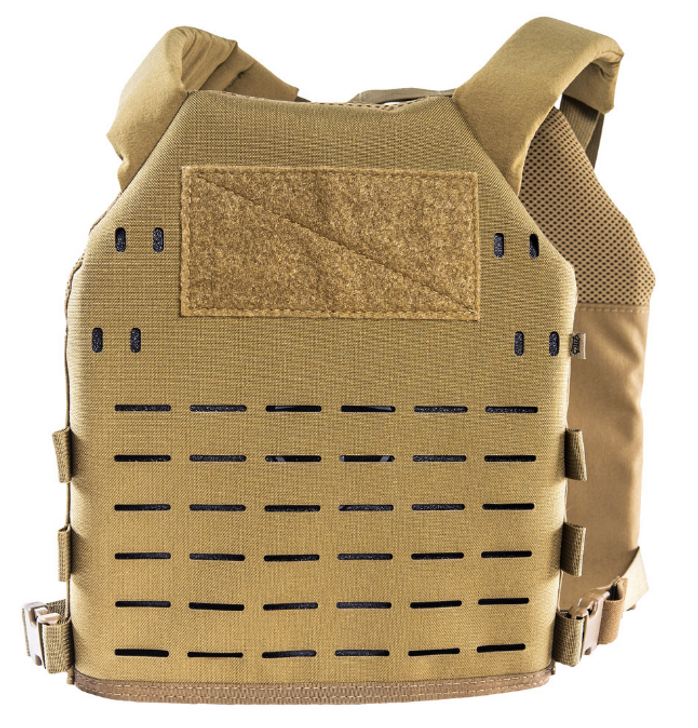 HIGH SPEED GEAR HSGI CORE PLATE CARRIER BODY ARMOR CARRIER FITS LARGE SAPI 10x12 PLATES NYLON CONSTRUCTION - COYOTE BROWN