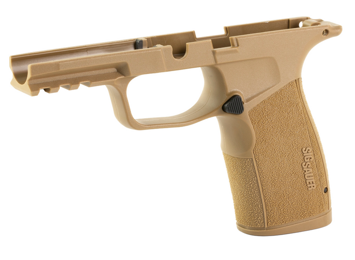 SIG SAUER GRIP MODULE FITS SIG P365 X-MACRO/XL WITHOUT MANUAL SAFETY MATTE FINISH COYOTE