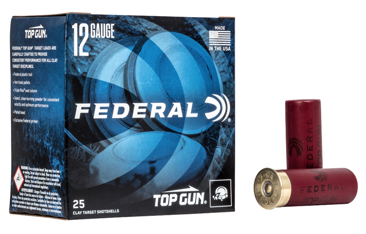 FEDERAL TOP GUN 12 GAUGE 2.75'' #7.5 1OZ 25 ROUND BOX