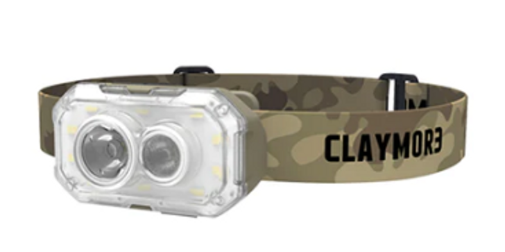 CLAYMORE HEADY+ RECHARGEABLE HEADLAMP - FDE