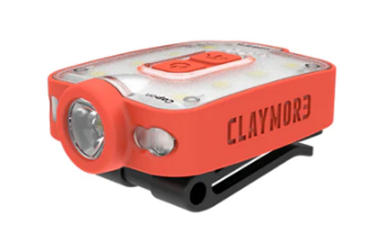 CLAYMORE CAPON 40B RECHARGEABLE CAP LIGHT - RED
