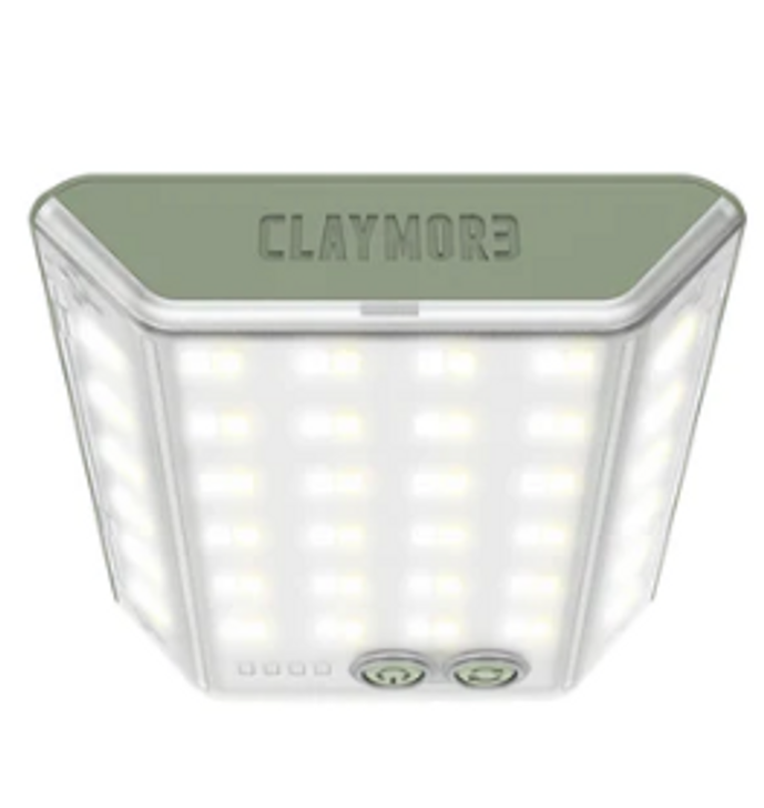 CLAYMORE 3 FACE MINI RECHARGEABLE AREA LIGHT - MOSS GREEN