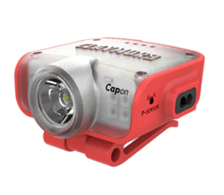 CLAYMORE CAPON 80C RECHARGEABLE CAP LIGHT - RED