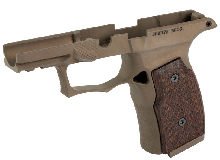 SHARPS BROS GRIP MODULE FITS P365/XL/X/X MACRO WITH NO MANUAL SAFETY - FDE