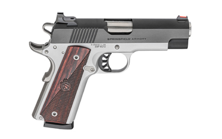 SPRINGFIELD RONIN EMP 1911 PISTOL 9MM 4" BARREL 10 ROUND STAINLESS/WOOD GRIPS - PREOWNED CONDITION