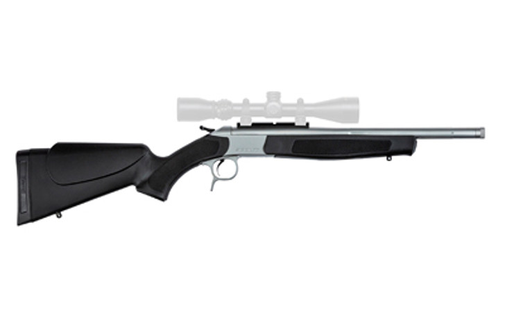 CVA SCOUT SINGLE SHOT RIFLE 300 BLACKOUT 16.5" THREADED FLUTED BARREL 5/8X24 STAINLESS STEEL/BLACK 1 ROUND