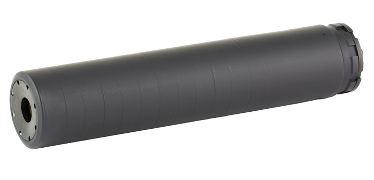 DEAD AIR PRIMAL SUPPRESSOR 9MM- 45-70 GOVERNMENT 7.9'' LENGTH 1.618'' DIAMETER SS 5/8X24 DIRECT THREAD INSERT & HUB TO P SERIES ADAPTER - BLACK
