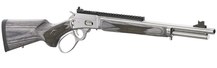 MARLIN 1894 SBL 357 MAG LEVER ACTION RIFLE 16.10'' COLD HAMMER FORGED SS BARREL THREADED 1/2X28 FIBER OPTIC FRONT SIGHT WITH TRITIUM RING 8 ROUNDS