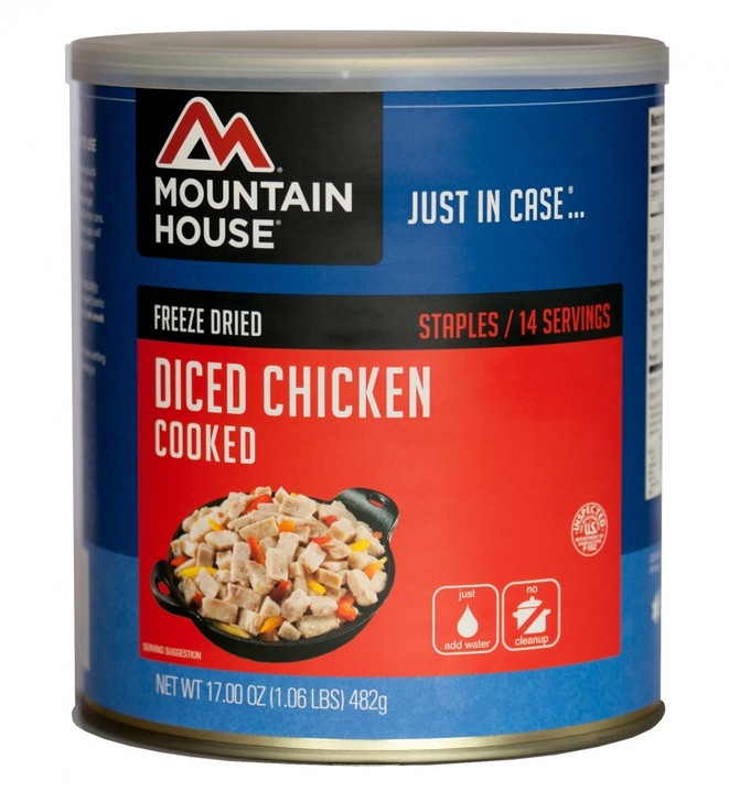 MOUNTAIN HOUSE FREEZE DRIED DICED CHICKEN #10 CAN - 17.00 OZ.
