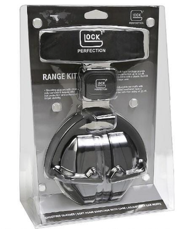GLOCK RANGE KIT EYE/EAR PROTECTION BLACK