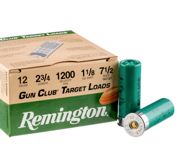 REMINGTON 12 GAUGE 2 3/4" 1 1/8OZ. 7 1/2 SHOT - 25 SHELLS