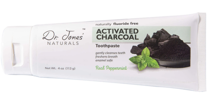 DR JONES NATURALS ACTIVATED CHARCOAL TOOTHPASTE