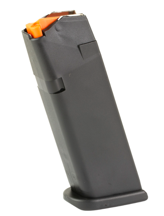 GLOCK 10MM MAGAZINE 15 ROUNDS OEM GLOCK 10 ORANGE FOLLOWER POLYMER BLACK