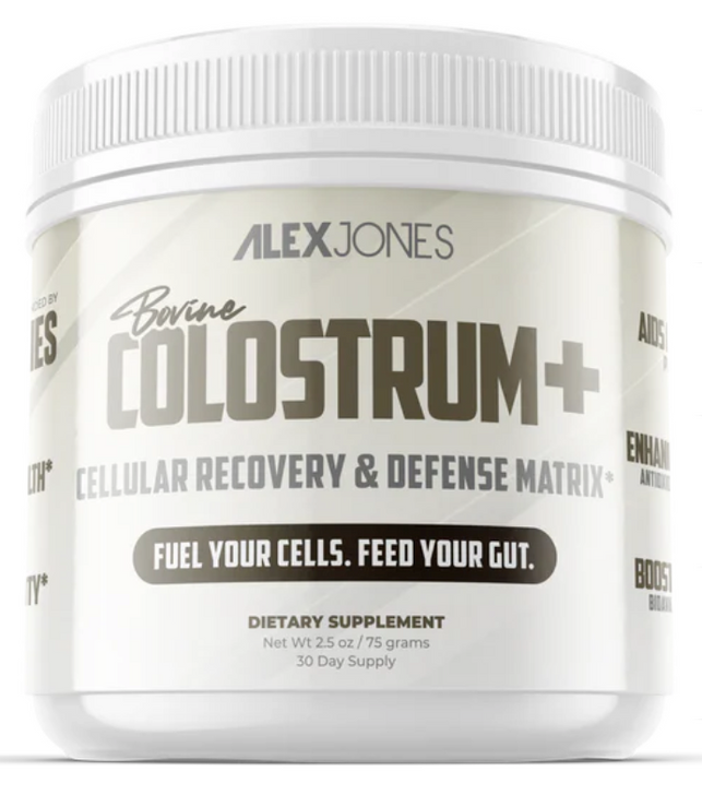 ALEX JONES NATURALS BOVINE COLOSTRUM+ CELLULAR RECOVERY & DEFENSE MATRIX 30 DAY SUPPLY