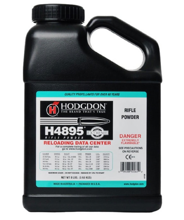 HODGDON H4895 SMOKELESS RIFLE POWDER 8LBS