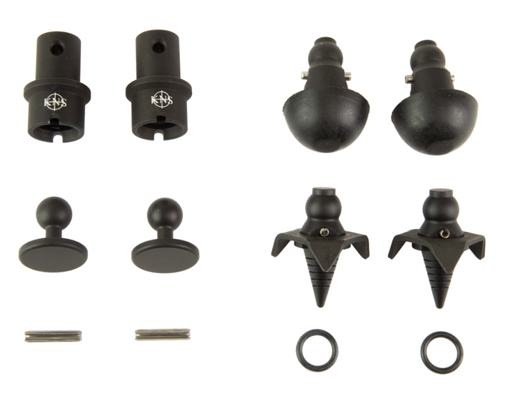 KNS PRECISION INC SNAPFOOT QUICK CHANGE MODULAR BIPOD KIT MAGPUL BIPODS BLACK