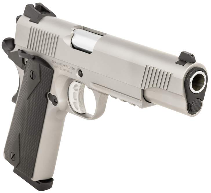 TISAS 1911 DUTY 45 ACP PISTOL 5'' BARREL STAINLESS SERRATED SLIDE 8+1 - PREOWNED