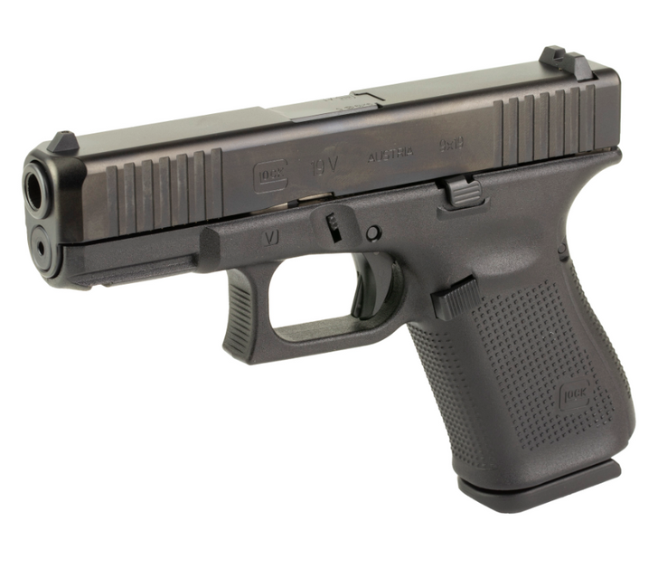 GLOCK 19V 9MM SEMI-AUTO PISTOL 4.02'' MARKSMAN BARREL FLARED MAGWELL FRONT SERRATIONS 15 ROUNDS 3 MAGAZINES