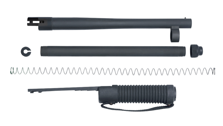 MOSSBERG 514 KIT 12 GAUGE 3'' KIT 14'' HEAVY WALL BARREL MAGAZINE TUBE ACTION SLIDE ASSEMBLY FOREARM ACTION NUT MAGAZINE SPRING RETAINER & MAGAZINE CAP
