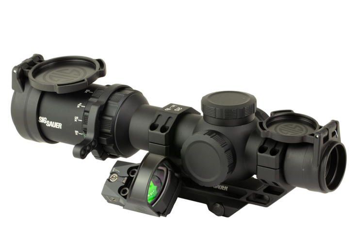 SIG SAUER TANGO MSR COMPACT 1-6X24MM 30MM TUBE ILLUMINATED BDC6 RETICLE ROMEO1 3 MOA RED DOT RETICLE